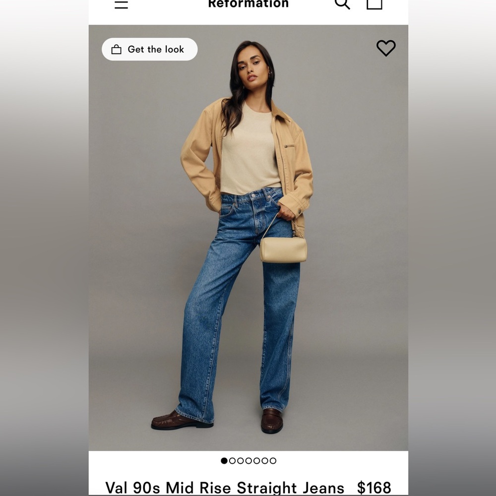 Reformation Val Mid Rise - Pelican Colorway - 29